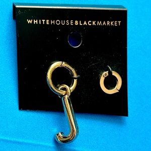 WHBM purse dangles ("J" and "live love sparkle")